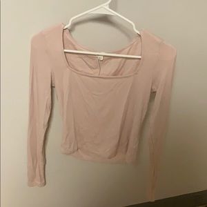 Blush pink crop top